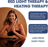 Red Light Therapy Massager Stick, Effective Infrared and near Infrared Light Therapy Treatment Device, Red Light Device for Body, Rolling Massage Stick with Red Light Therapy for Body, Gold