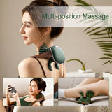 Neck Massager, Shiatsu Neck and Back Massager with Heat, 4D Kneading Simulated Human Hand Design Electric Deep Tissue Massage, Portable Body Massager for Shoulder, Pain Relief & Muscle Relax