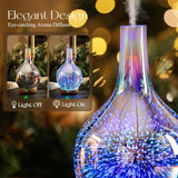 3D Essential Oil Diffuser Cool Mist Humidifier Ultrasonic Aromatherapy Diffuser,150Ml Last 6H,Auto Shut-Off,Air Refresh,Decoration for Home,Office,Yoga,Baby,Sleep