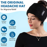 Halo - Migraine Relief Cap Long Lasting Cooling Ice Pack Mask - Cold Compress Head Wrap for Tension, Stress & Hangover Natural Cooling Therapy