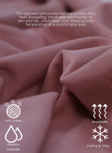 Cooling Pregnancy Pillow, Maternity Pillow with Soft Cotton Cover, C Shaped for Pregnant Sleeping, Dark Pink
