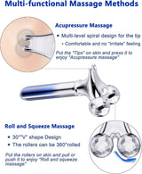 Microcurrent Face Massager Roller, 5D Microcurrent Facial Device Facial Massager Beauty Skin Care Tool for Face Eye Neck, Gift for Women