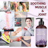 Lavender Massage Oil for Calming, Soothing and Relaxing Muscles Massage Oil for Massage Ideal Body Oil for Skin Moisturizing for Men and Women
