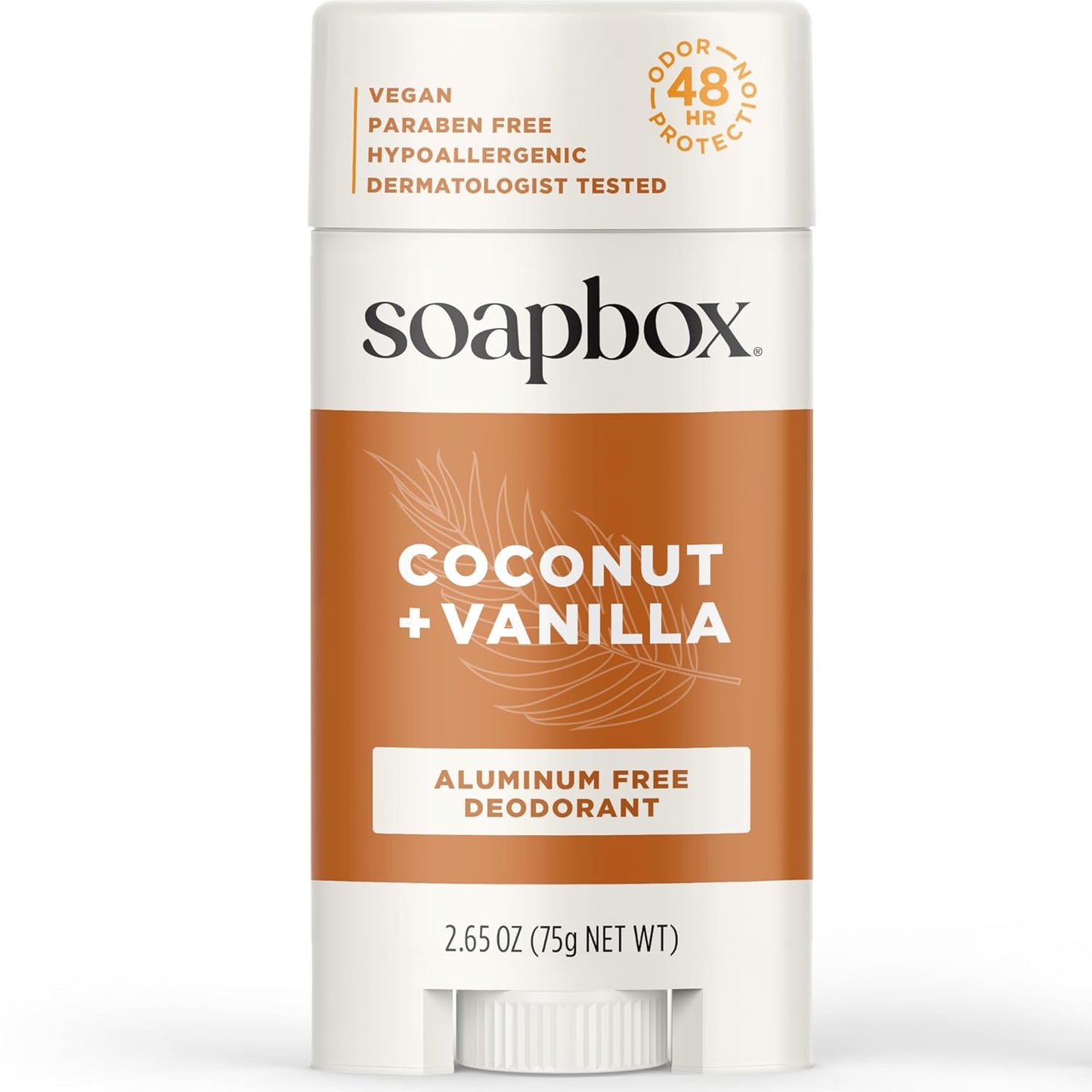 Aluminum Free Deodorant, Coconut & Vanilla Scented Deodorant, Scented Aluminum-Free Natural Deodorants, 2.65Oz