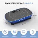 Merach Vibration Plate Exercise Machine, Compact Design with Lymphatic Drainage, High Frequency for Low Impact Full Body Workout, 400Lbs Capacity for Home Gym Workout Equipment Summervibes