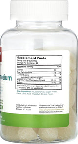 Chapter One Magnesium Gummies for Kids & Adults - Natural Calm Gummies - Calm Magnesium Citrate - Bone and Muscle Function Supplements for Kids & Adults - Mood Support, Kosher Apple Flavor (60)