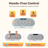 Merach Vibration Plate Exercise Machine, Compact Design with Lymphatic Drainage, High Frequency for Low Impact Full Body Workout, 400Lbs Capacity for Home Gym Workout Equipment Summervibes
