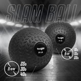 Slam Balls, 10-40Lb Weighted Ball Weight, Durable PVC Sand Filled Workout Dynamic Slam Ball for Core Strengthen