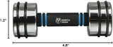 Steel Dumbbells Ultracompact & Adjustable Chrome Dumbbell with Foam Handles 5Lb 10Lb 15Lb 20Lb 30Lb 50Lb Home Gym Workout (Choice of Size)