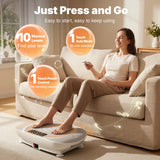 Merach Vibration Plate Exercise Machine, Compact Design with Lymphatic Drainage, High Frequency for Low Impact Full Body Workout, 400Lbs Capacity for Home Gym Workout Equipment Summervibes
