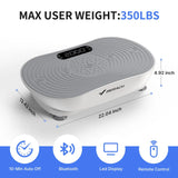 Merach Vibration Plate Exercise Machine, Compact Design with Lymphatic Drainage, High Frequency for Low Impact Full Body Workout, 400Lbs Capacity for Home Gym Workout Equipment Summervibes