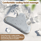 Stainless Steel Gua Sha Facial Tools Gua Sha Rose Quartz Massage Tool Guasha Face Sculpting Tool Skin Care